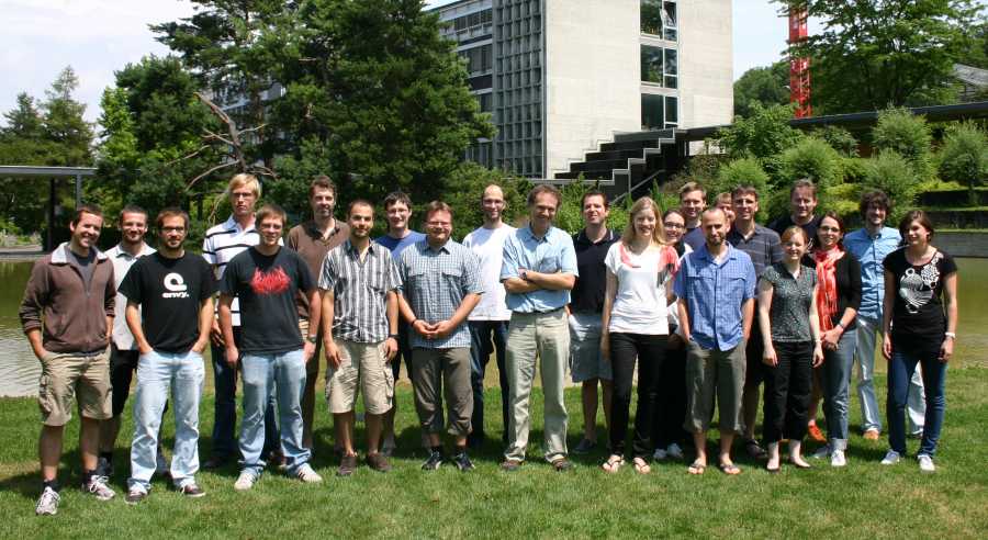 Ban group in front of the Institute of Molecular Biology and Biophysics in 2010