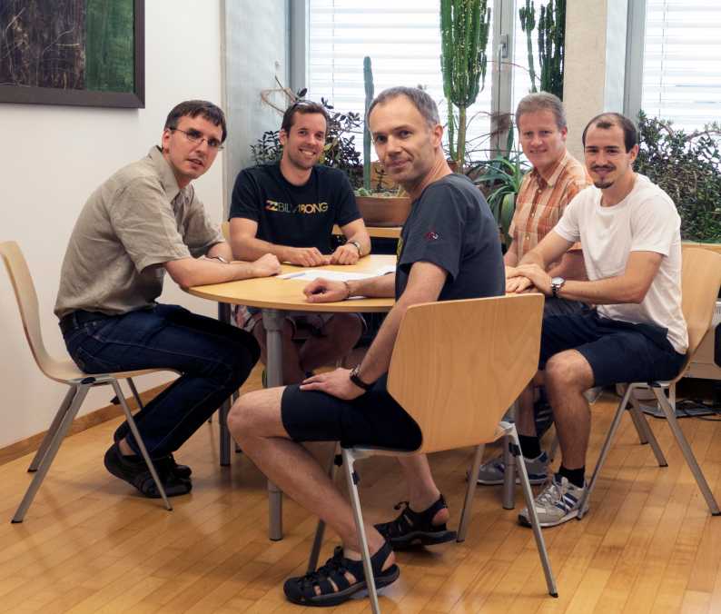 Daniel Boehringer, Basil Greber, Marc Leibundgut, Philipp Bieri, and Nenad Ban